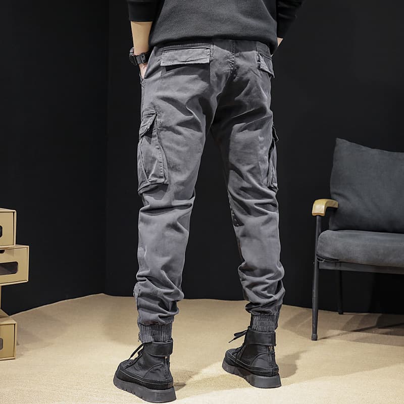 ストレッチ作業着カーゴジョガーパンツ