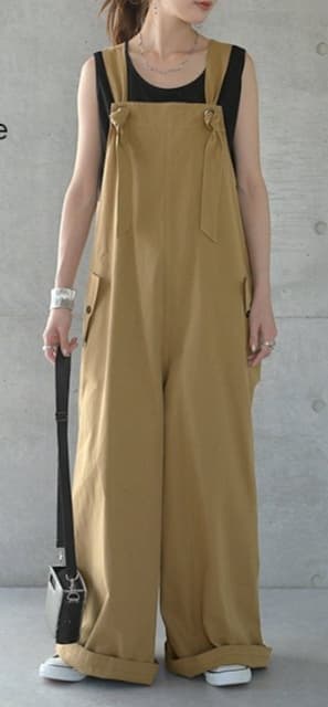 作業着 ゆったりリラックスサロペット