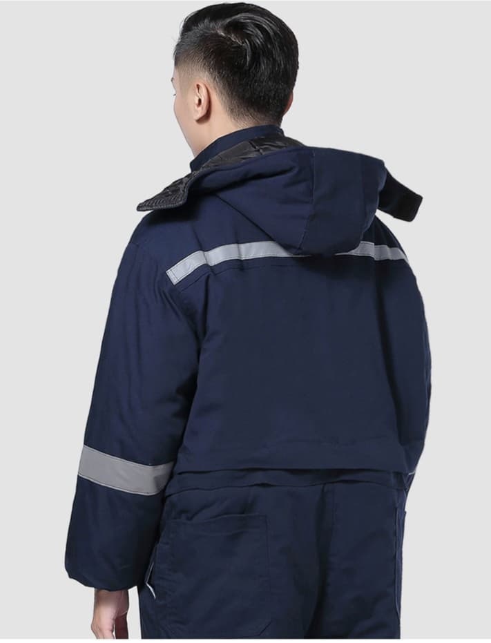 作業着 反射材付き防寒ツナギ作業服
