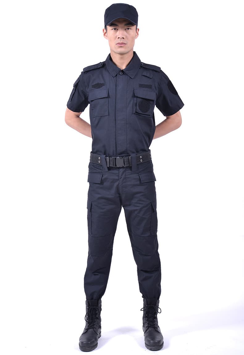 作業着 制服風セキュリティ作業着上下セット