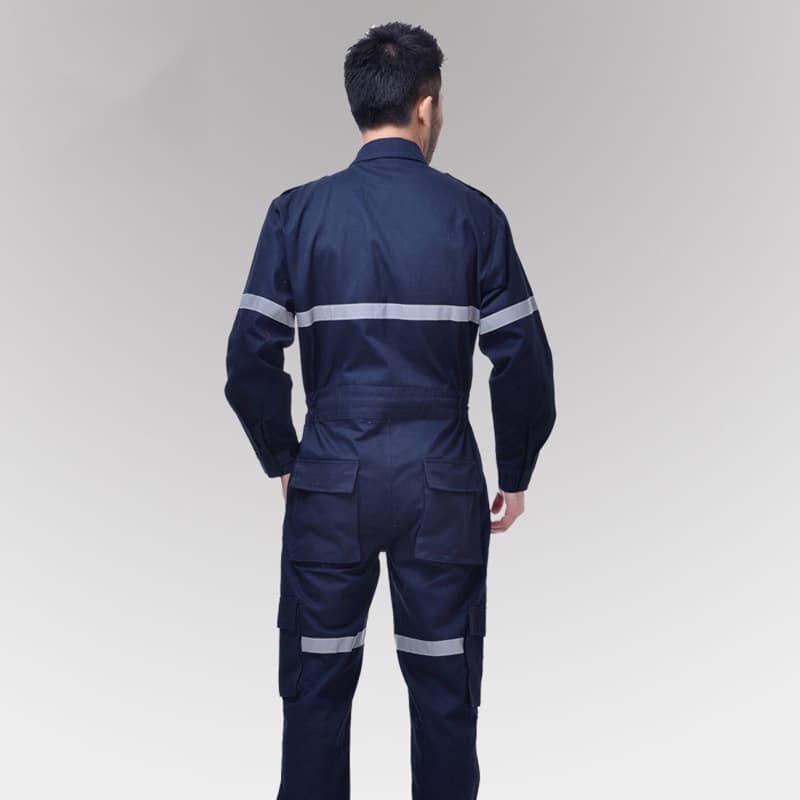 作業着 反射テープ付き作業用つなぎ服