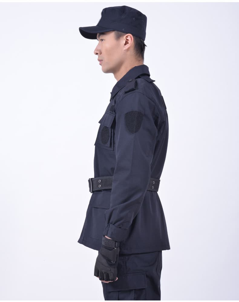 作業着 制服風セキュリティ作業着上下セット