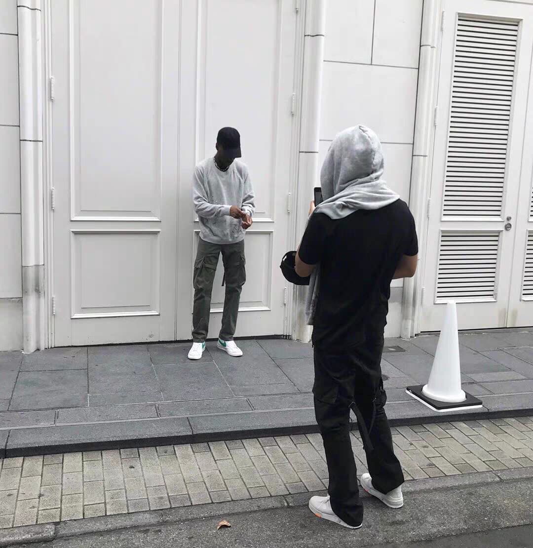 ミリタリー風デザイン作業着上下セット