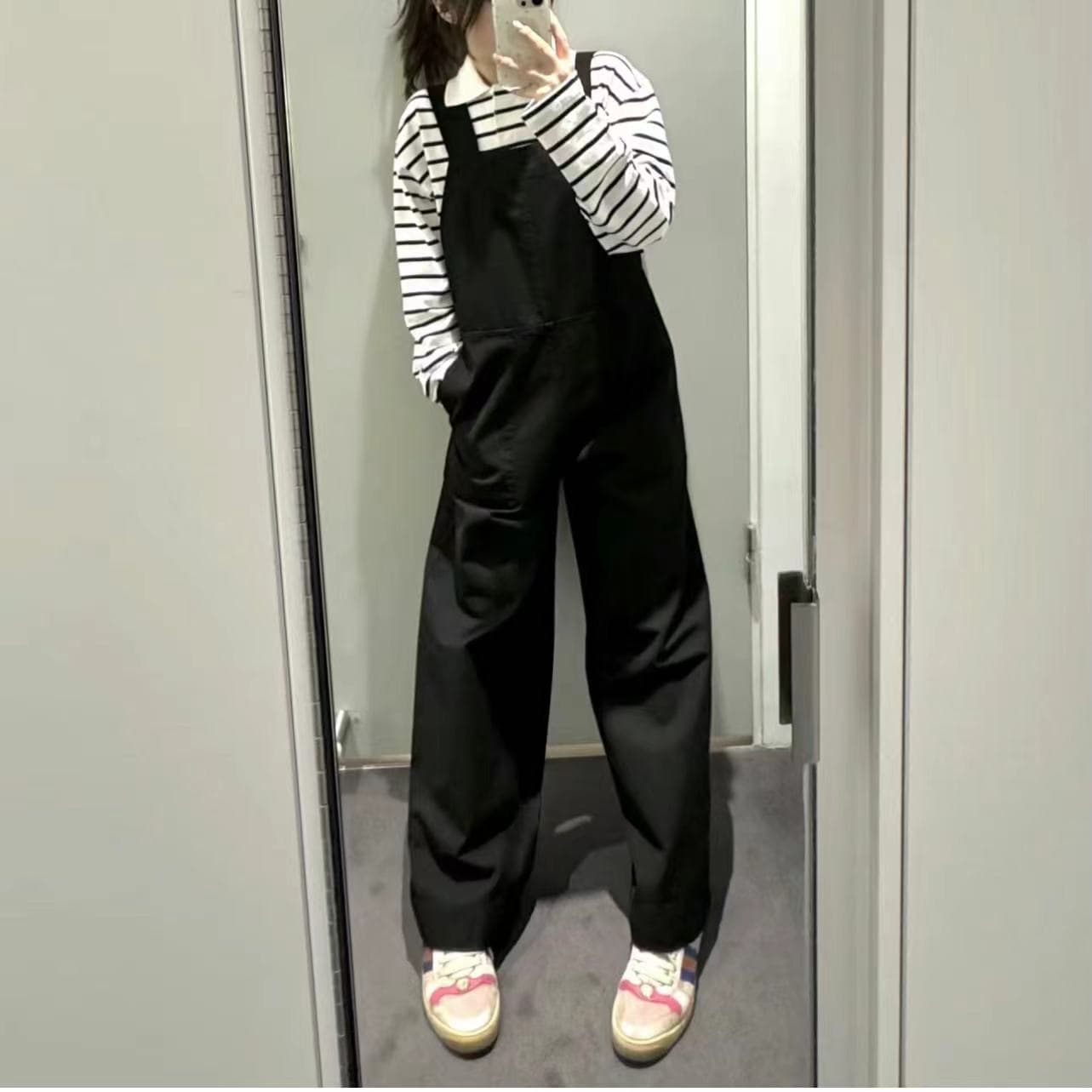 ゆったりサロペット作業着