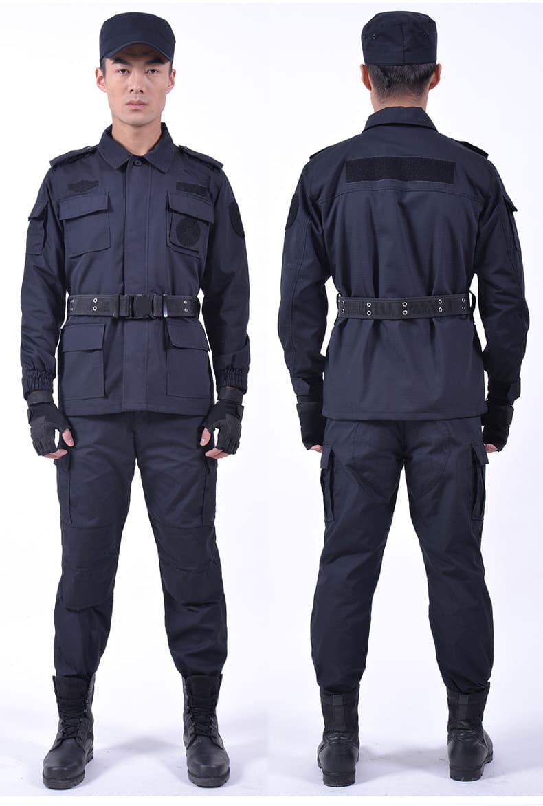 作業着 制服風セキュリティ作業着上下セット