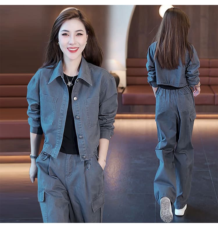 ゆったりカジュアル作業着セットアップ