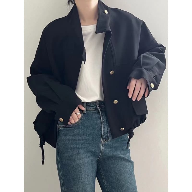 ゆったりシルエット作業着ジャケット