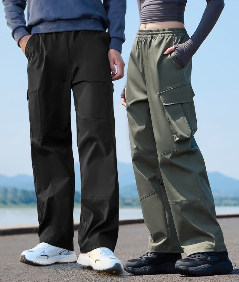作業着 防水機能付きカーゴワイドパンツ