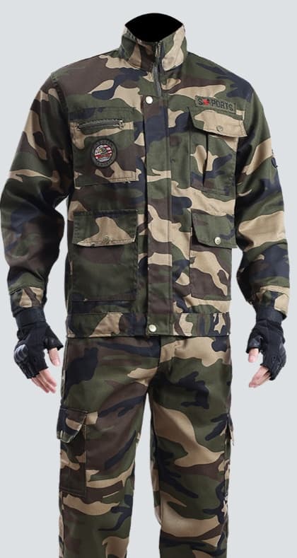 作業着 迷彩柄多機能作業服セット