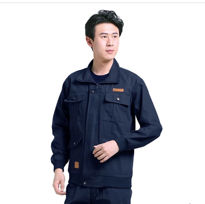 作業着 多機能ポケット付き作業ツナギ服
