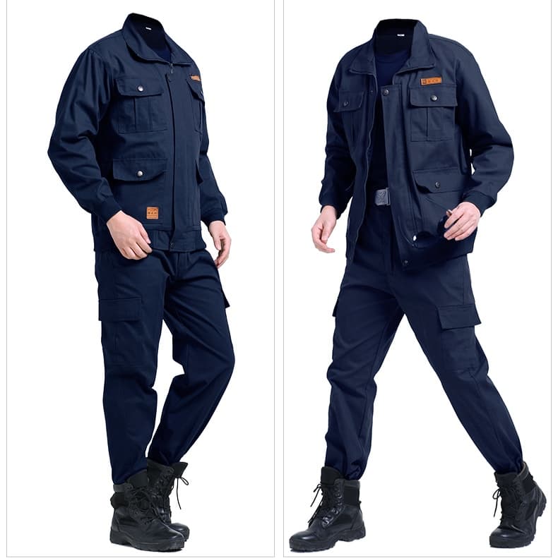 作業着 多機能ポケット付き作業ツナギ服