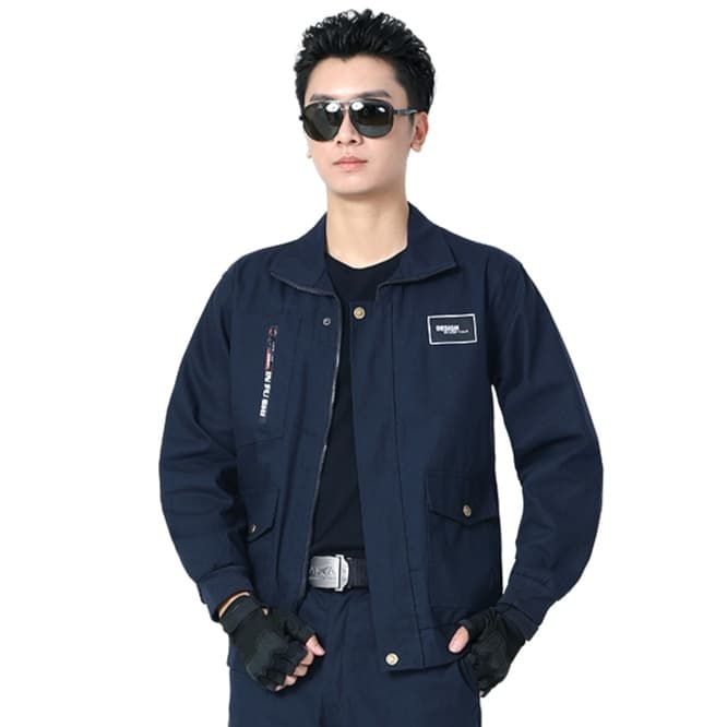 作業着 多機能ポケット付き作業ツナギ服