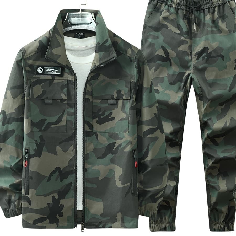 作業着 迷彩柄セットアップ 戦術的作業服