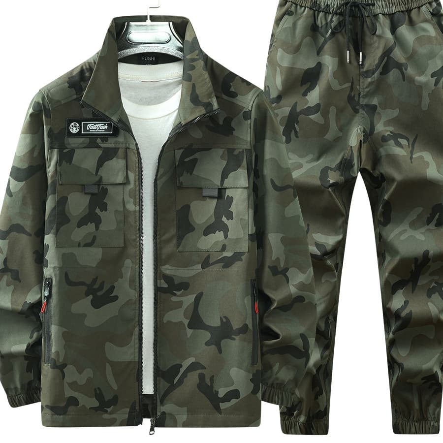 作業着 迷彩柄セットアップ 戦術的作業服
