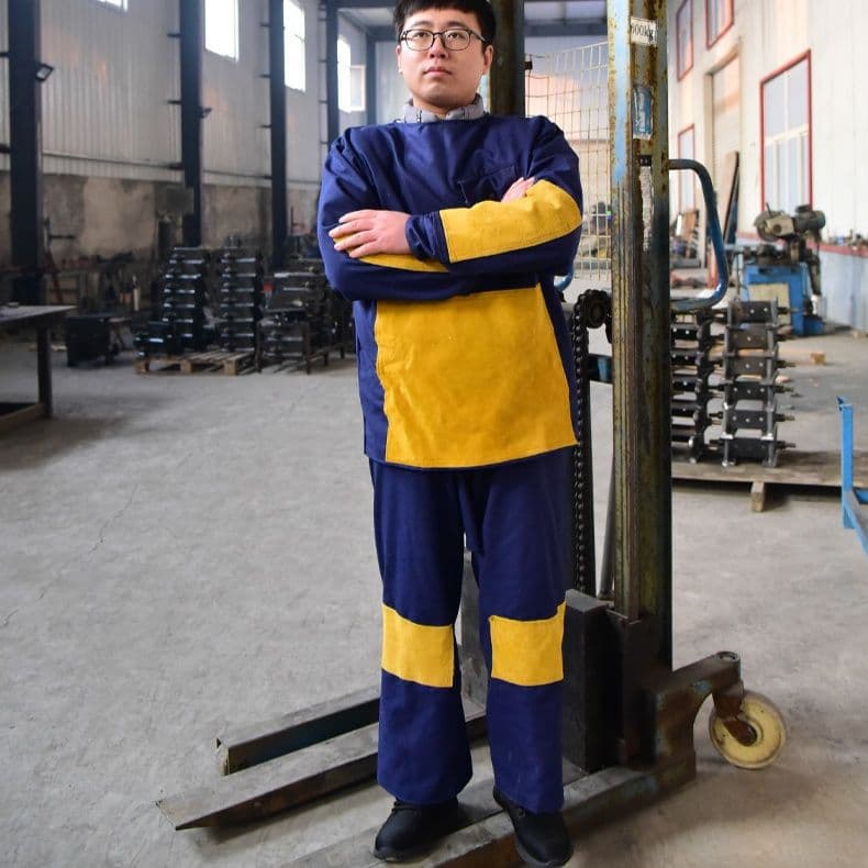 作業着 帆布混紡耐熱溶接作業着