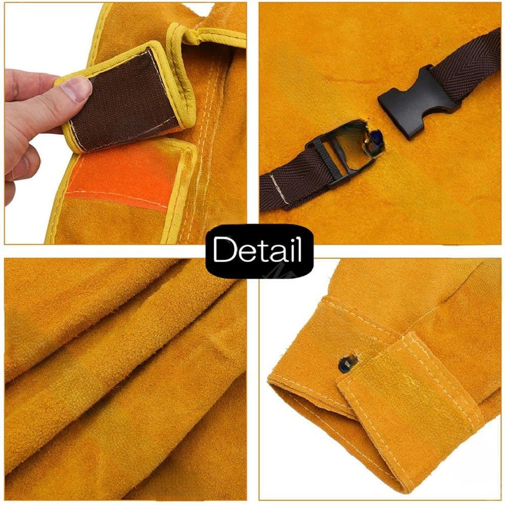 作業着 溶接用牛革エプロン作業服前掛け