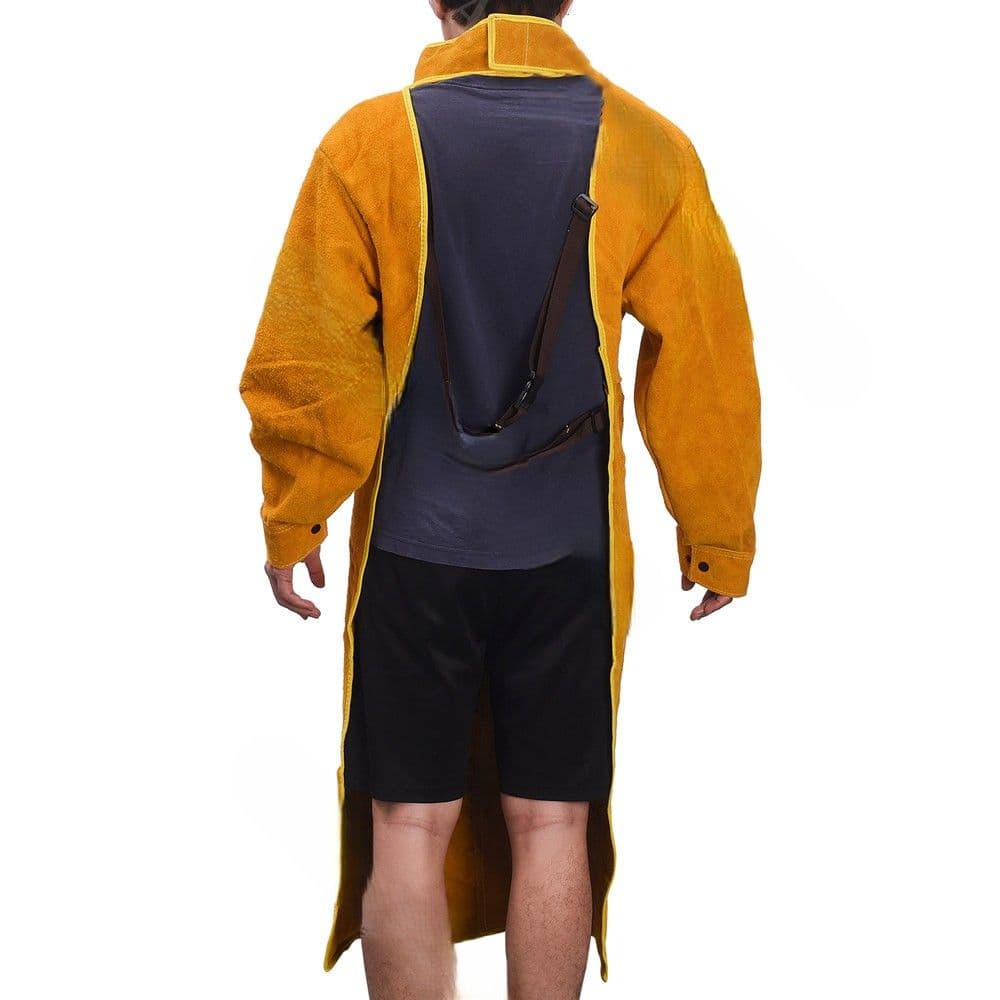 作業着 溶接用牛革エプロン作業服前掛け