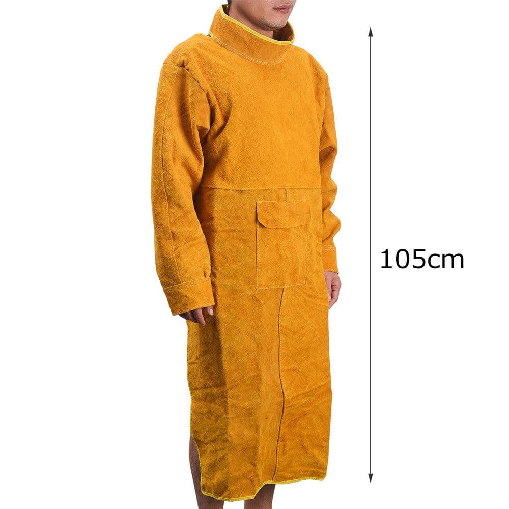 作業着 溶接用牛革エプロン作業服前掛け