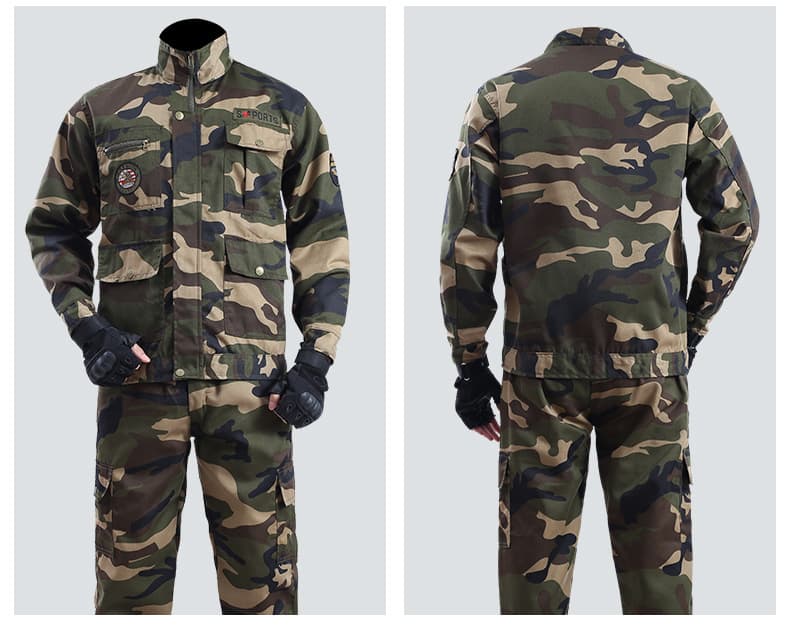 作業着 迷彩柄多機能作業服セット
