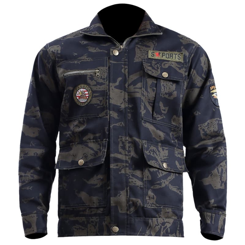 作業着 迷彩柄多機能作業服セット