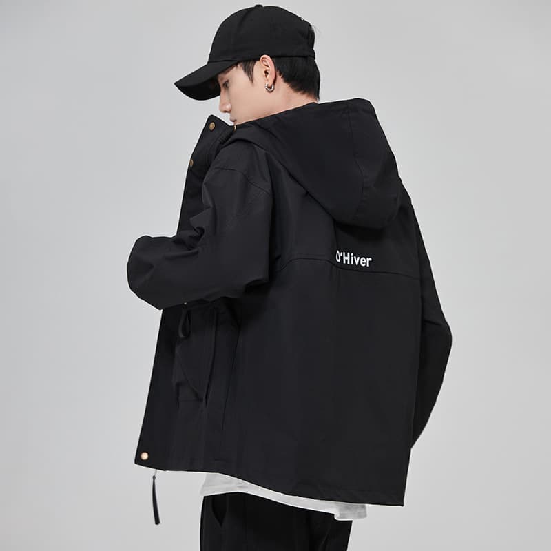 作業着 多機能フード付き作業ジャケット