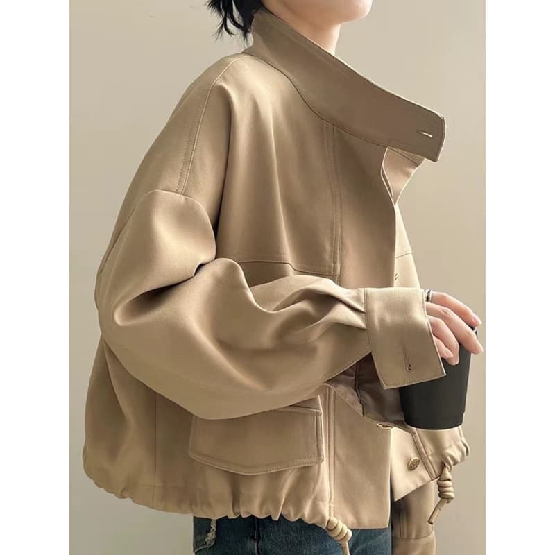 ゆったりシルエット作業着ジャケット